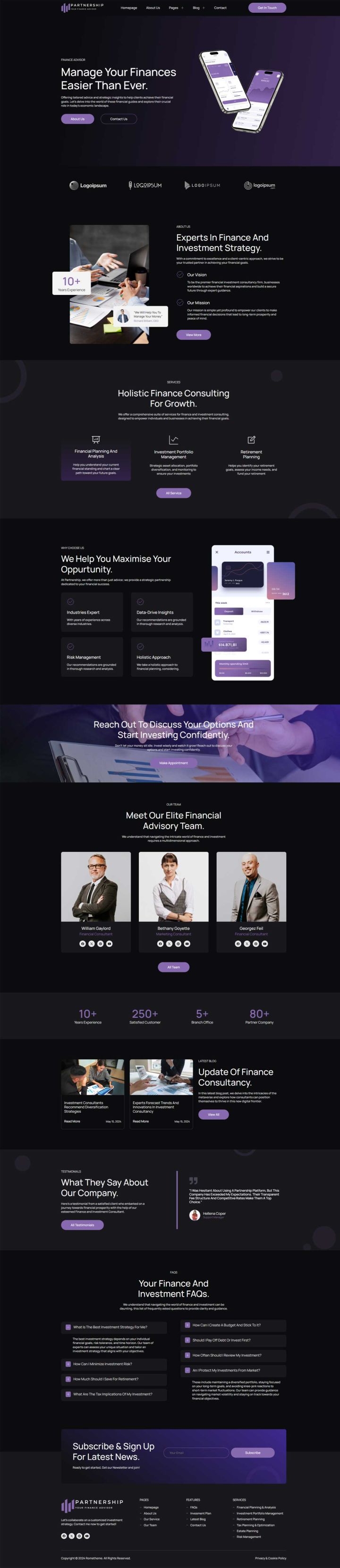 WordPress шаблон ThemeForest Partnership