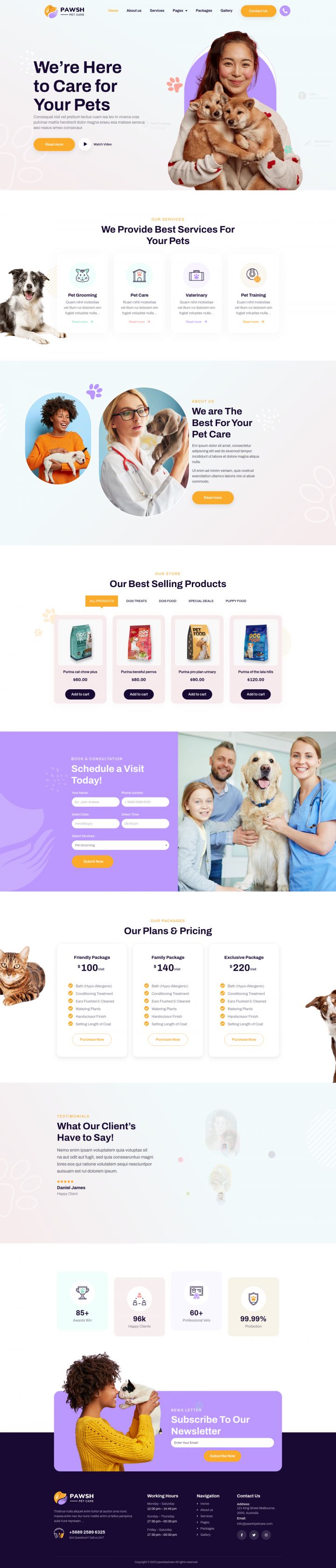 WordPress шаблон ThemeForest Pawsh