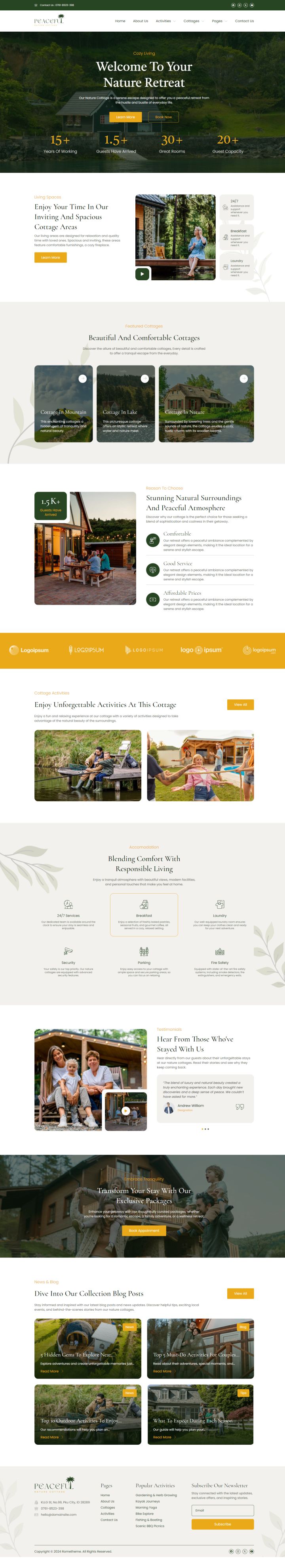 WordPress шаблон ThemeForest Peaceful