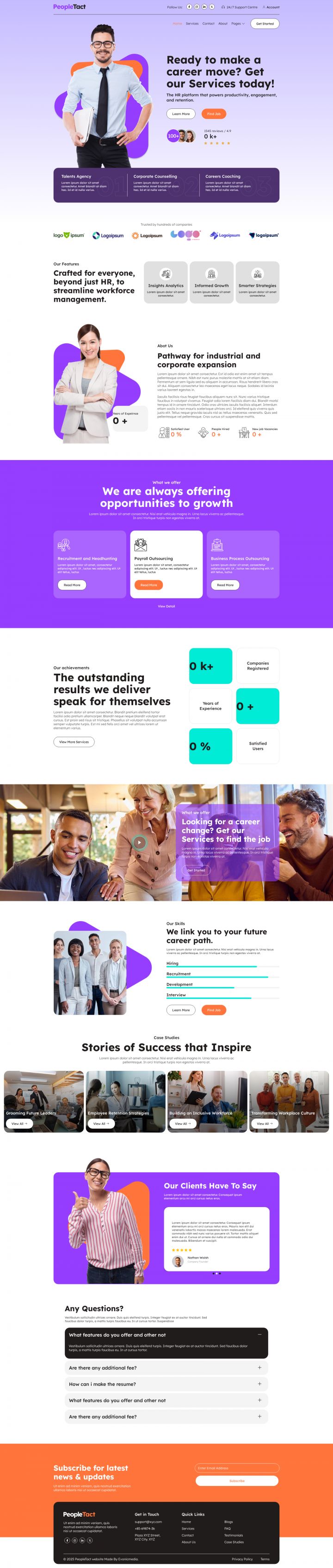 WordPress шаблон ThemeForest Peopletact