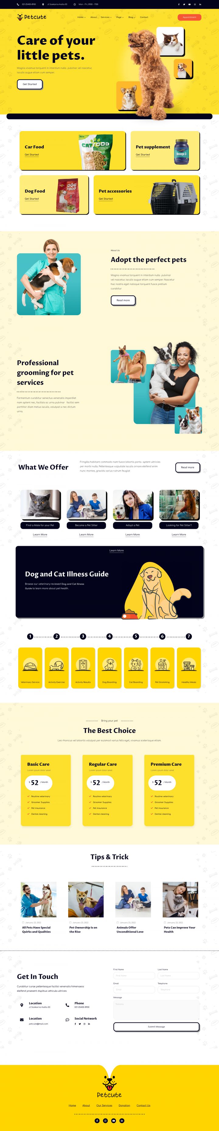 WordPress шаблон ThemeForest Pet Cute