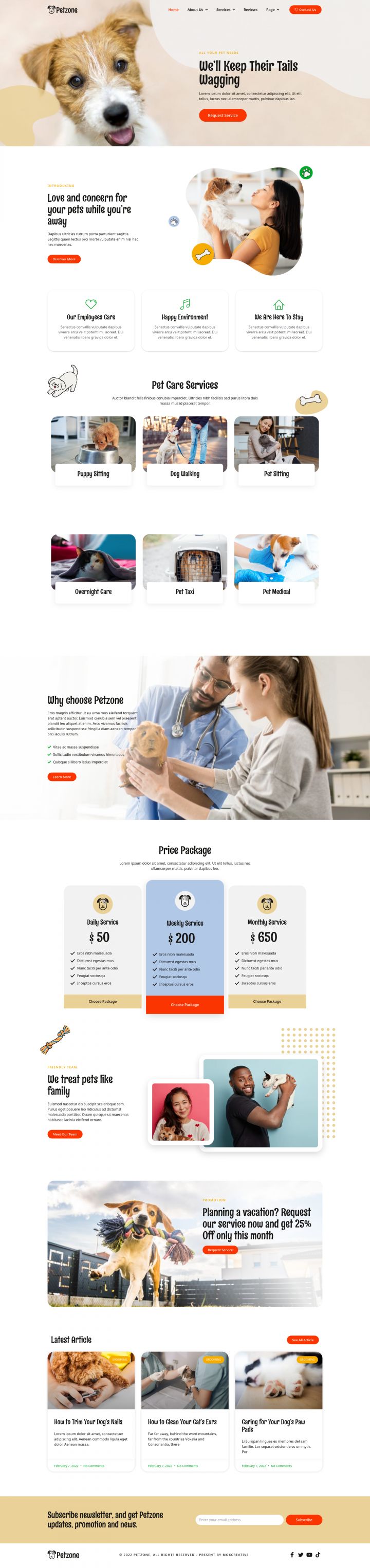 WordPress шаблон ThemeForest PetZone