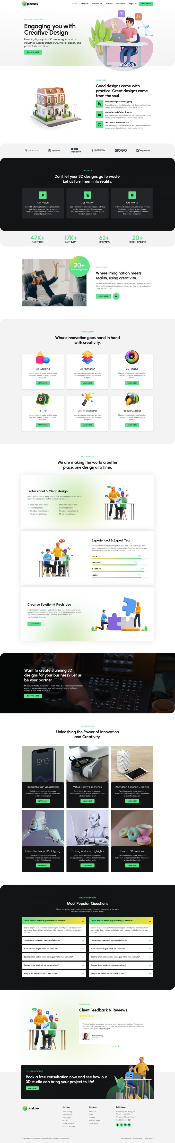 WordPress шаблон ThemeForest Pixeluxe