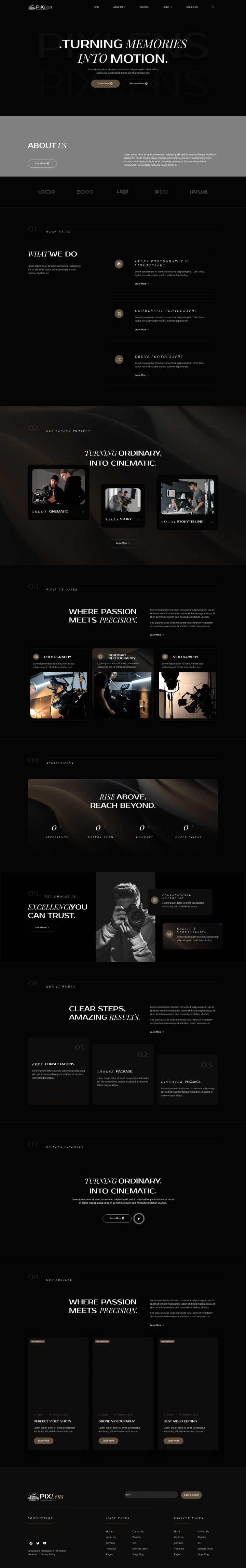 WordPress шаблон ThemeForest Pixlens