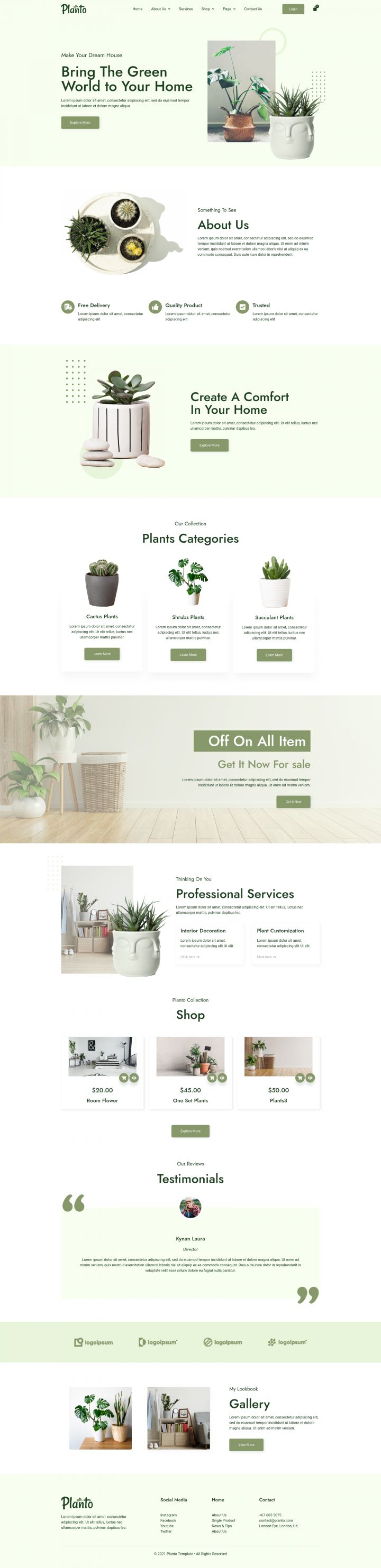 WordPress шаблон ThemeForest Planto