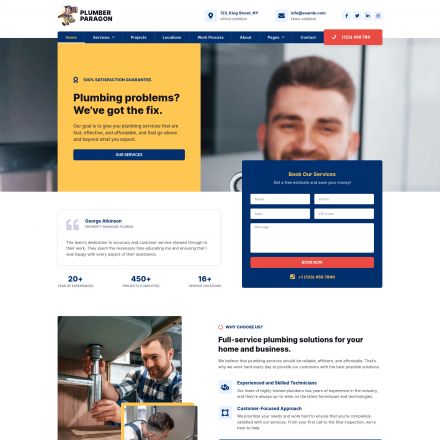 ThemeForest Plumber Paragon