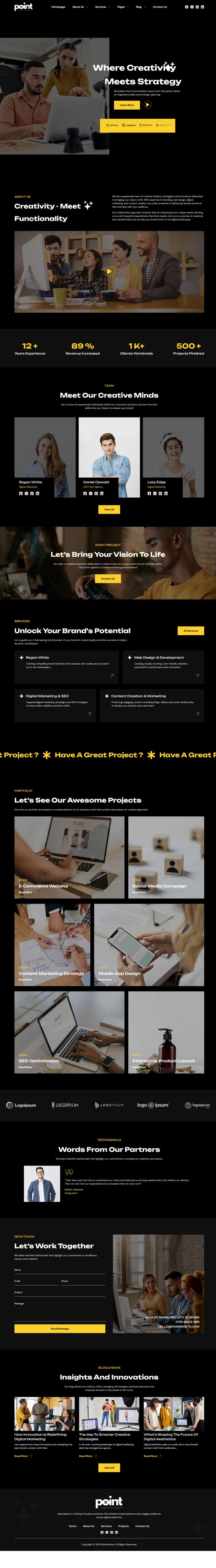 WordPress шаблон ThemeForest Point