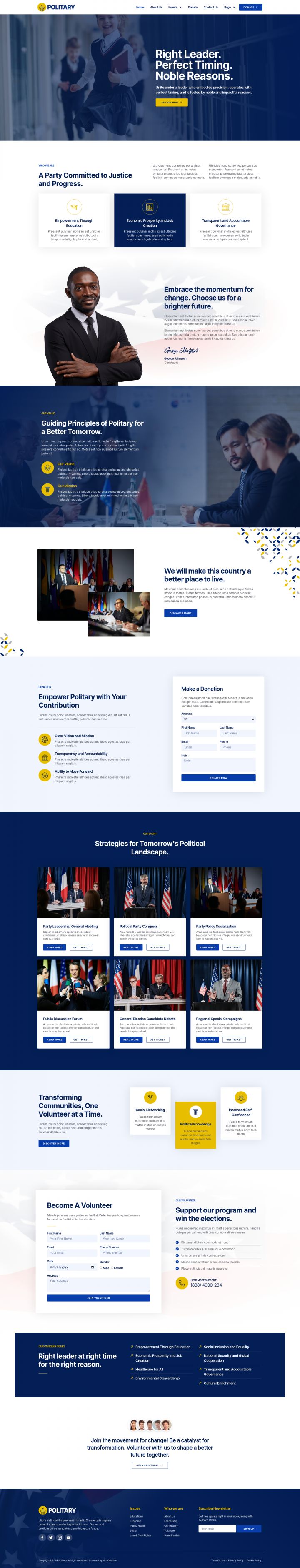 WordPress шаблон ThemeForest Politary