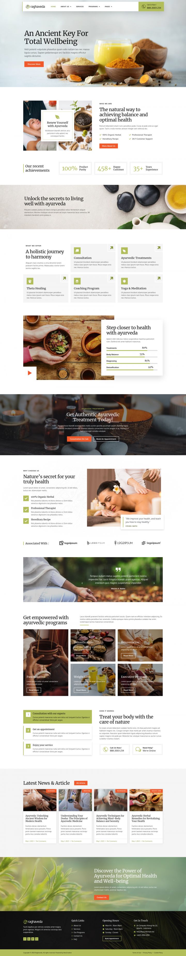 WordPress шаблон ThemeForest Raghaveda