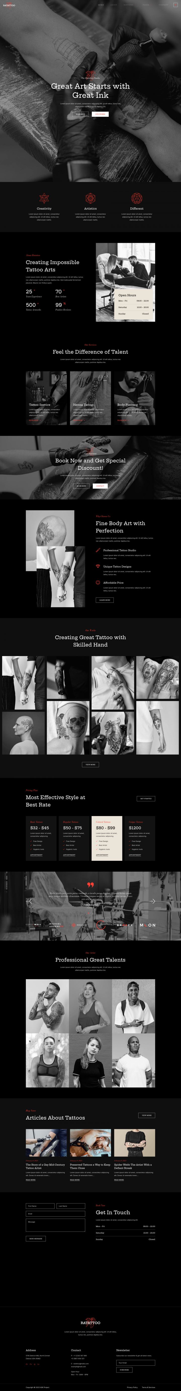 WordPress шаблон ThemeForest Ratattoo