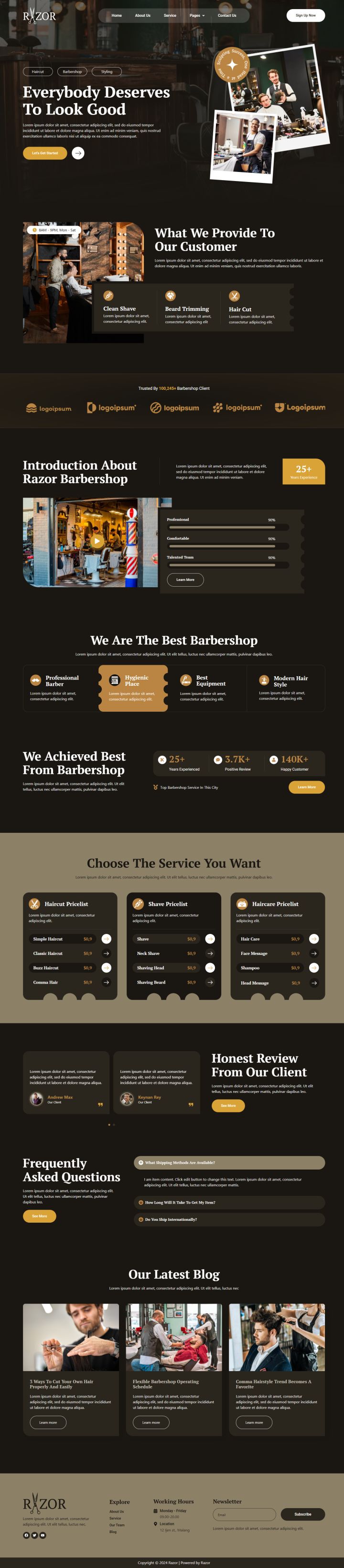 WordPress шаблон ThemeForest Razor