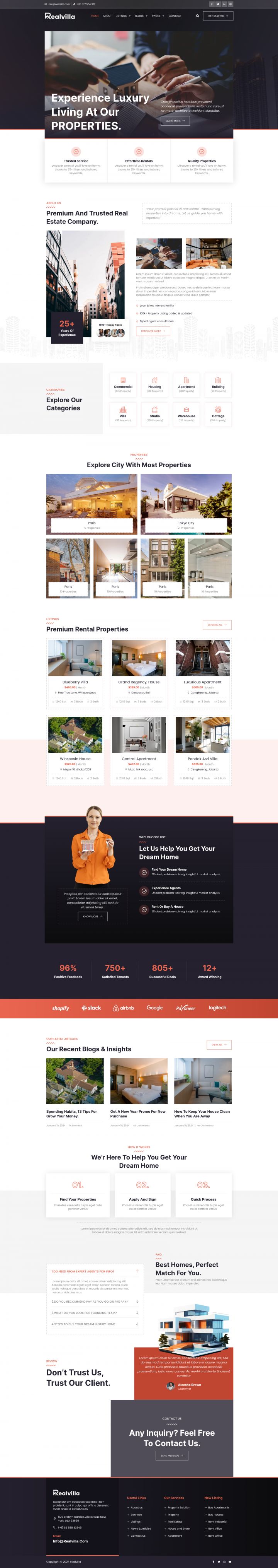 WordPress шаблон ThemeForest Realvilla