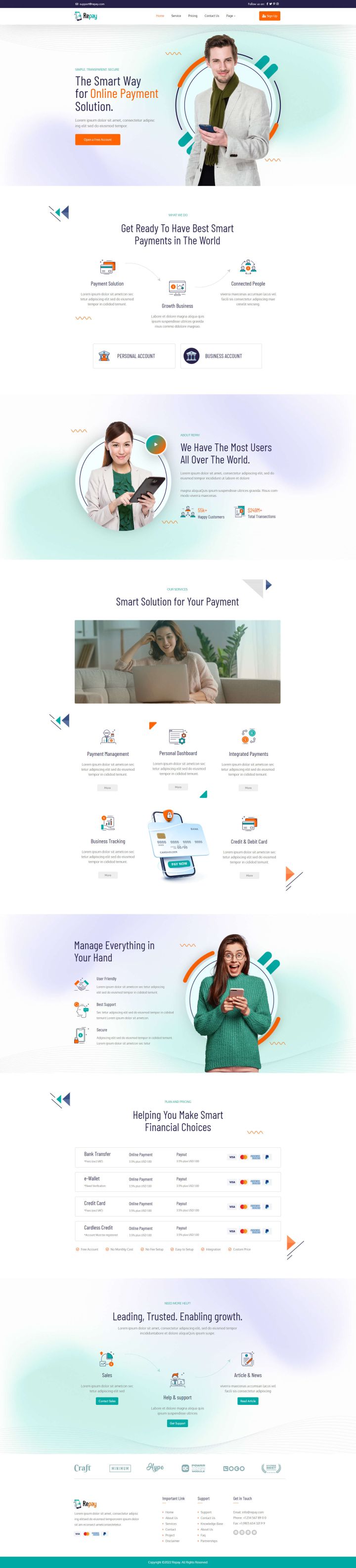 WordPress шаблон ThemeForest Repay