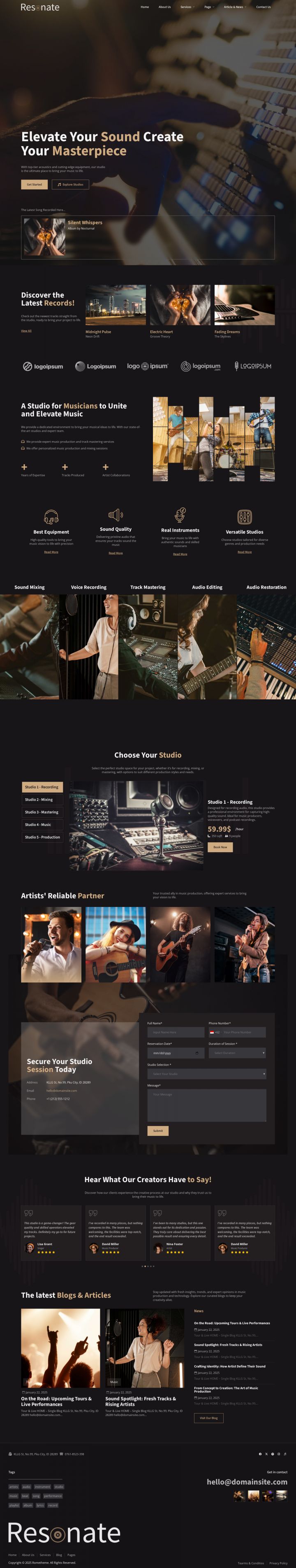 WordPress шаблон ThemeForest Resonate
