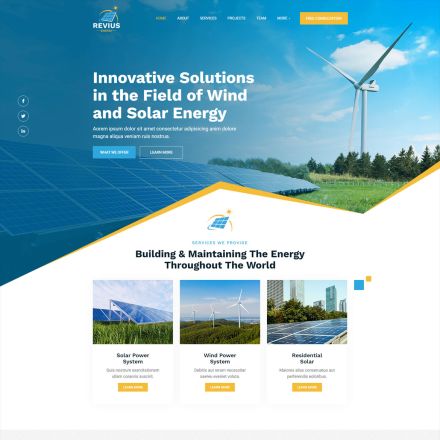 ThemeForest Revius Energy