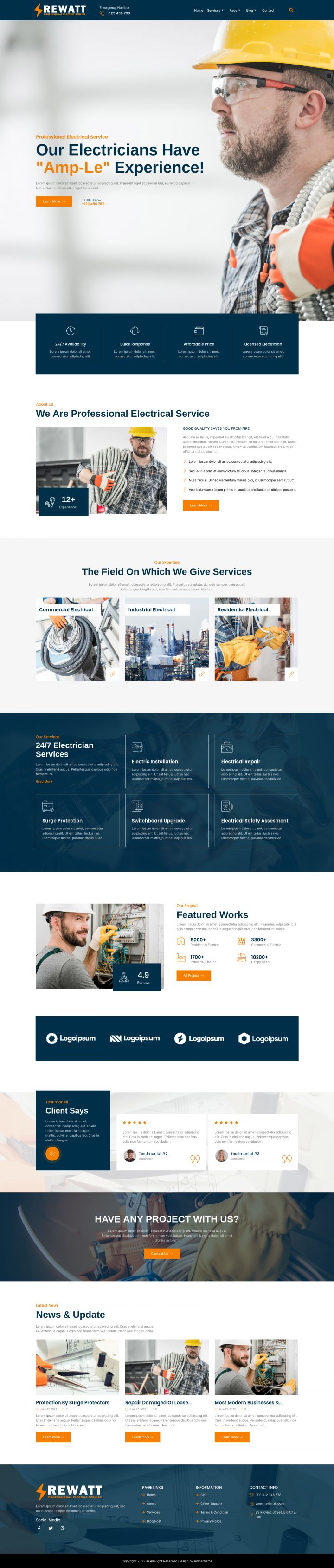 WordPress шаблон ThemeForest Rewatt