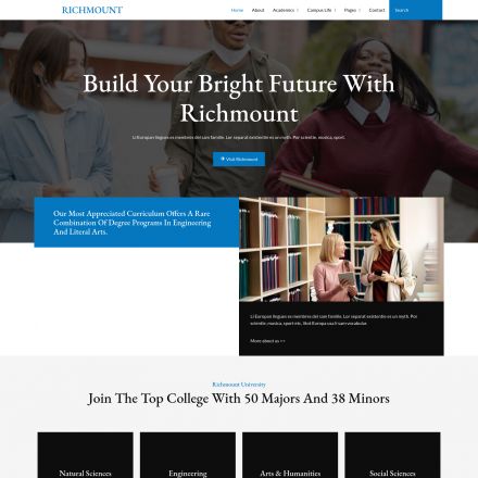 ThemeForest Richmount University