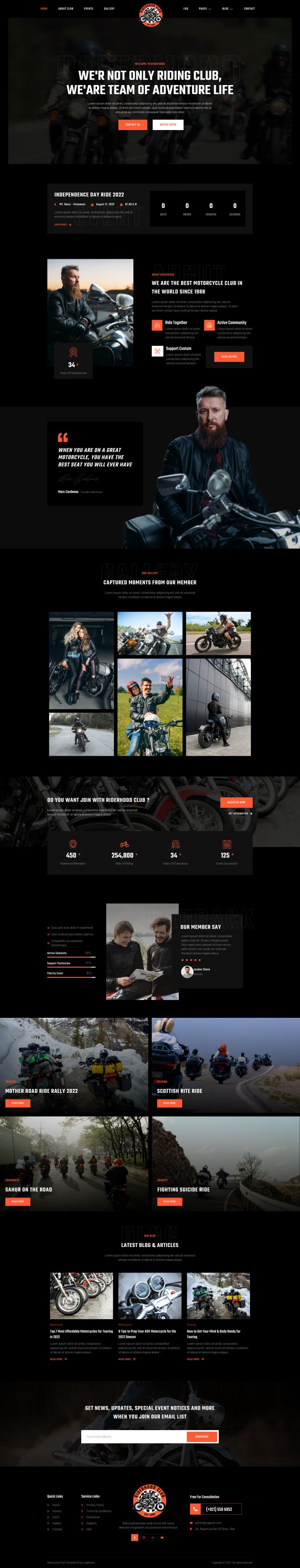 WordPress шаблон ThemeForest Riderhood