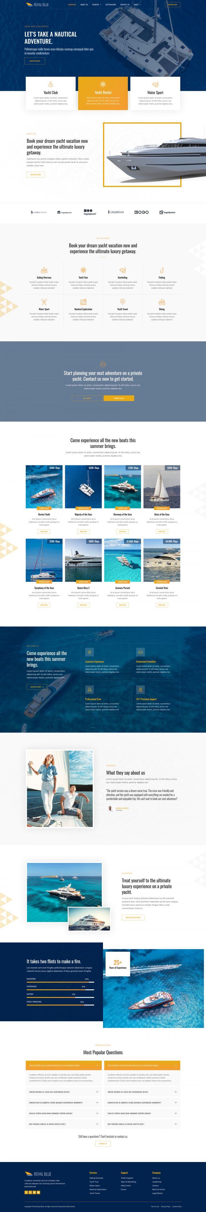 WordPress шаблон ThemeForest RoyalBlue