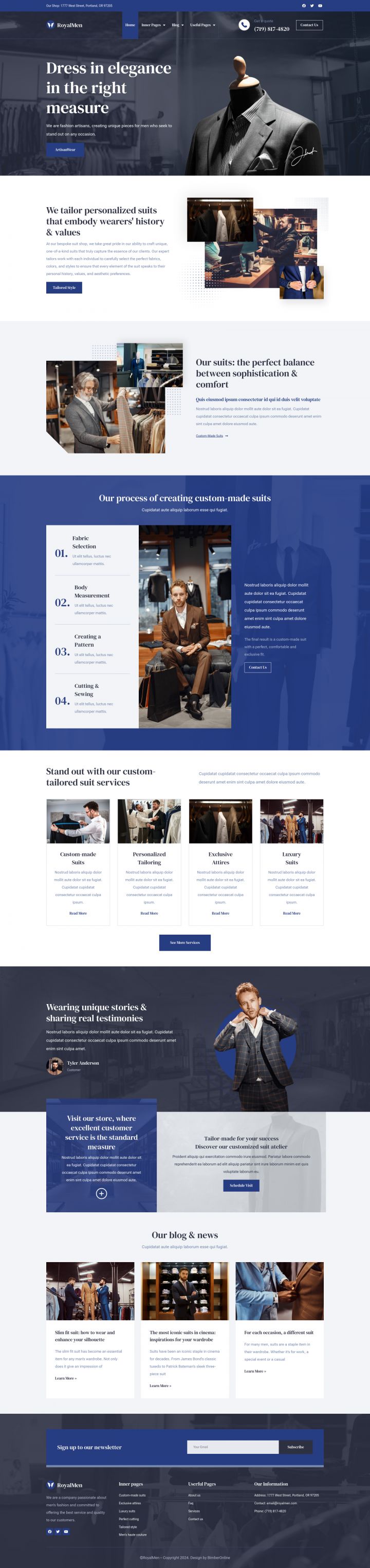 WordPress шаблон ThemeForest RoyalMen