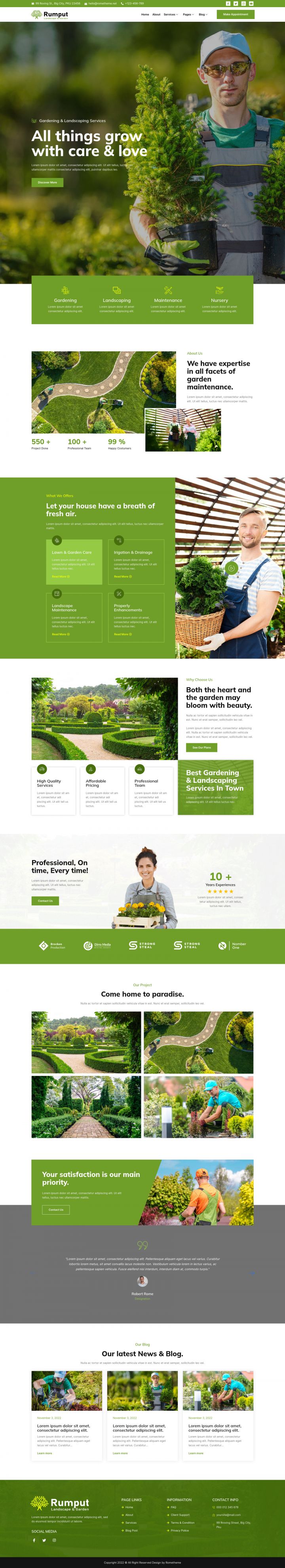 WordPress шаблон ThemeForest Rumput