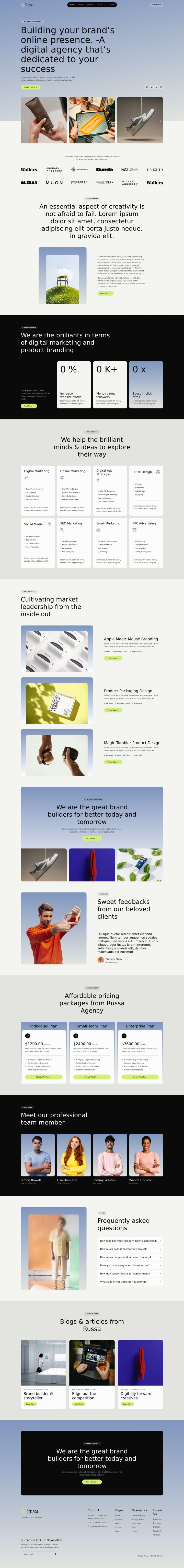 WordPress шаблон ThemeForest Russa