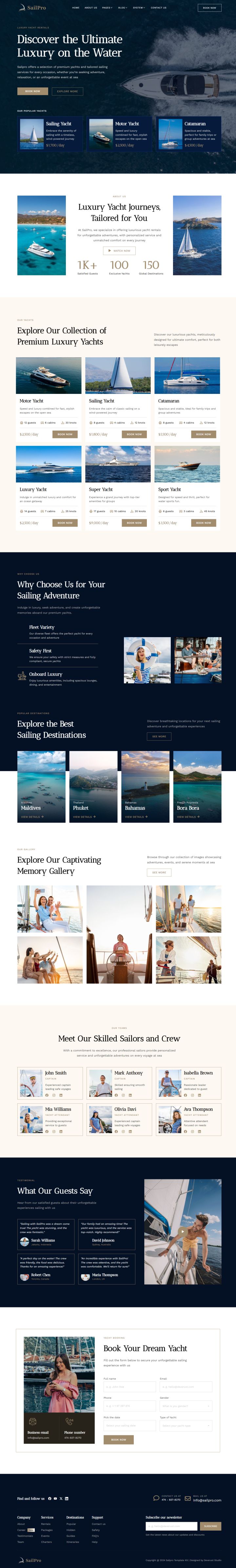 WordPress шаблон ThemeForest Sailpro