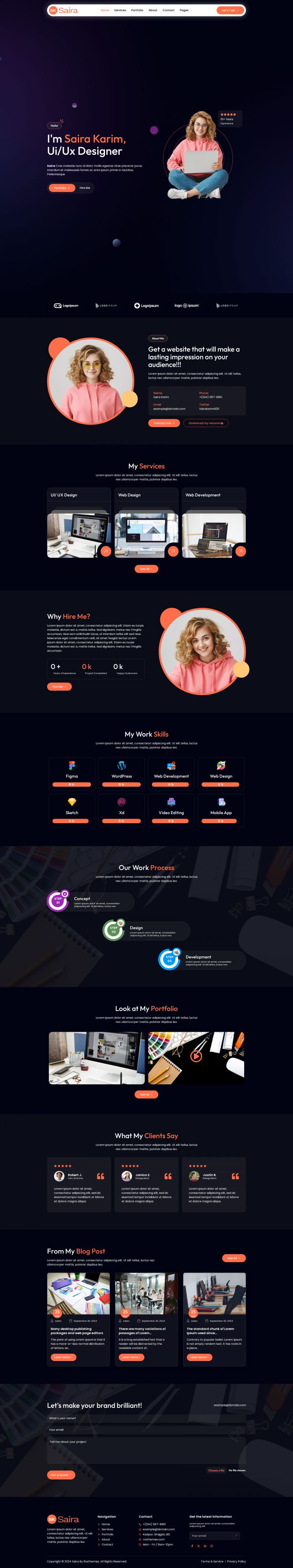 WordPress шаблон ThemeForest Saira