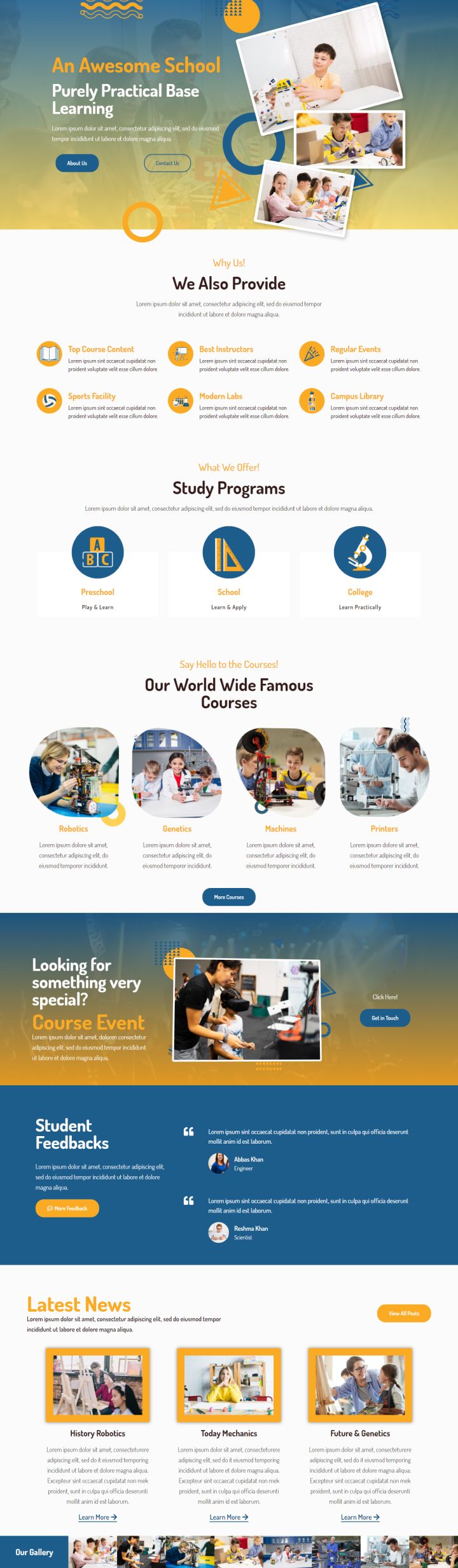 WordPress шаблон ThemeForest Schooly