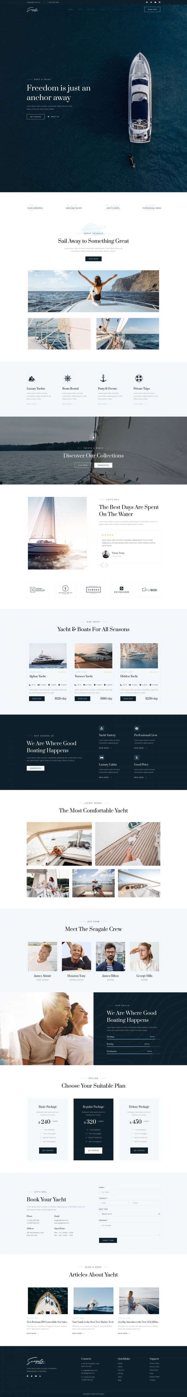 WordPress шаблон ThemeForest Seagale