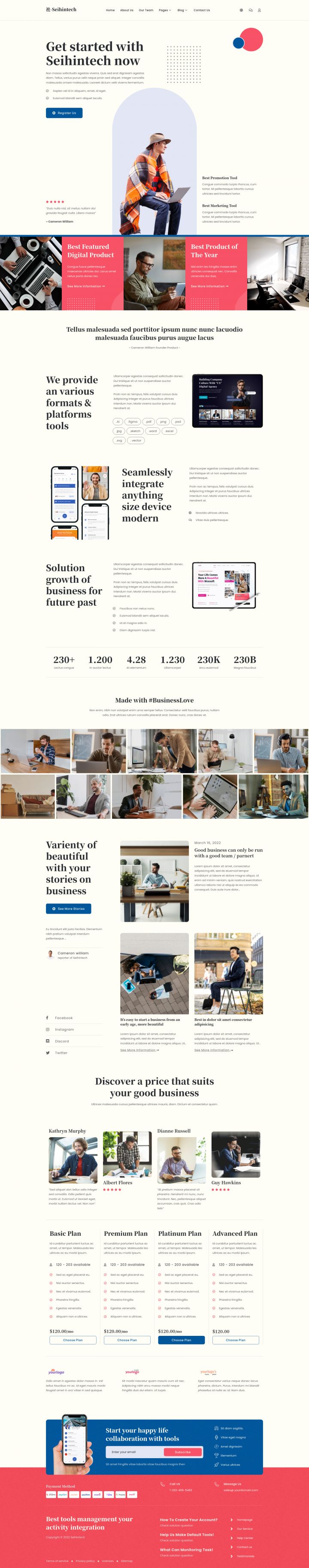 WordPress шаблон ThemeForest Seihintech