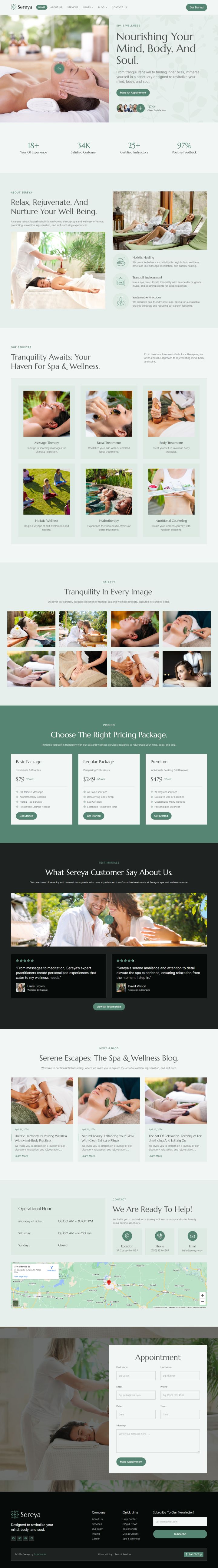 WordPress шаблон ThemeForest Sereya