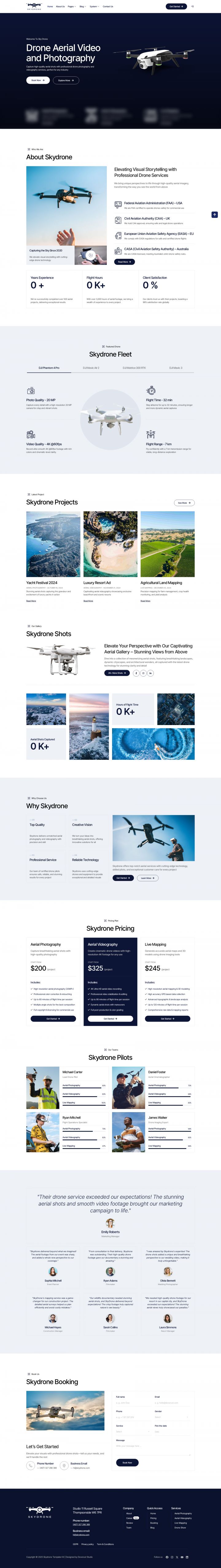 WordPress шаблон ThemeForest Skydrone