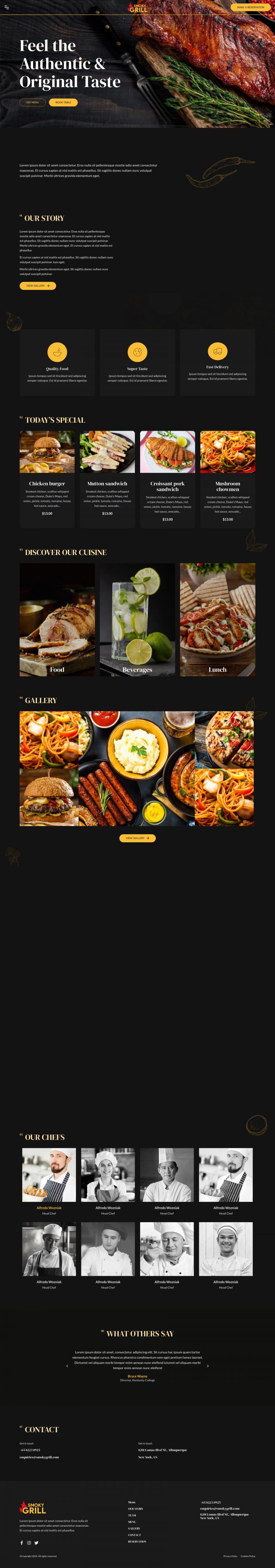 WordPress шаблон ThemeForest Smoky Grill