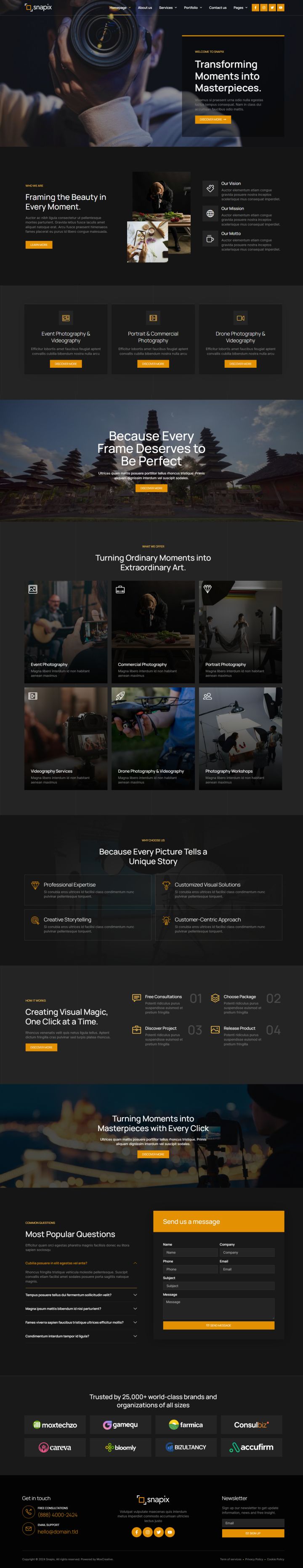 WordPress шаблон ThemeForest Snapix