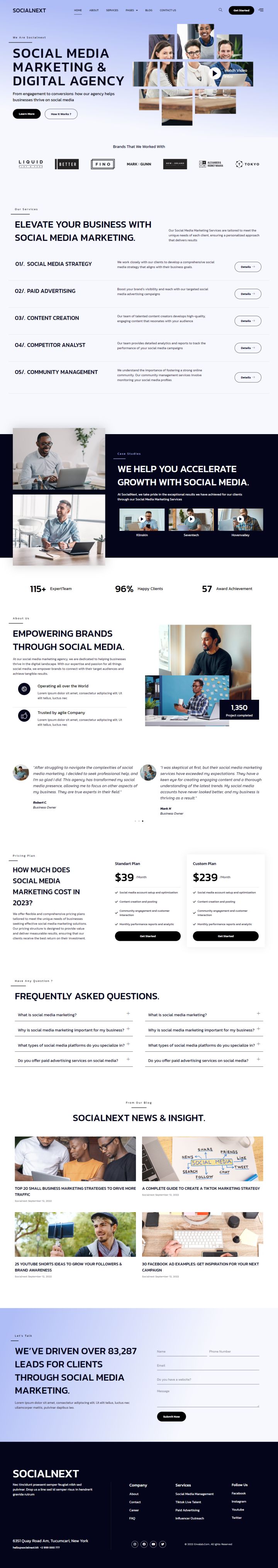 WordPress шаблон ThemeForest Socialnext