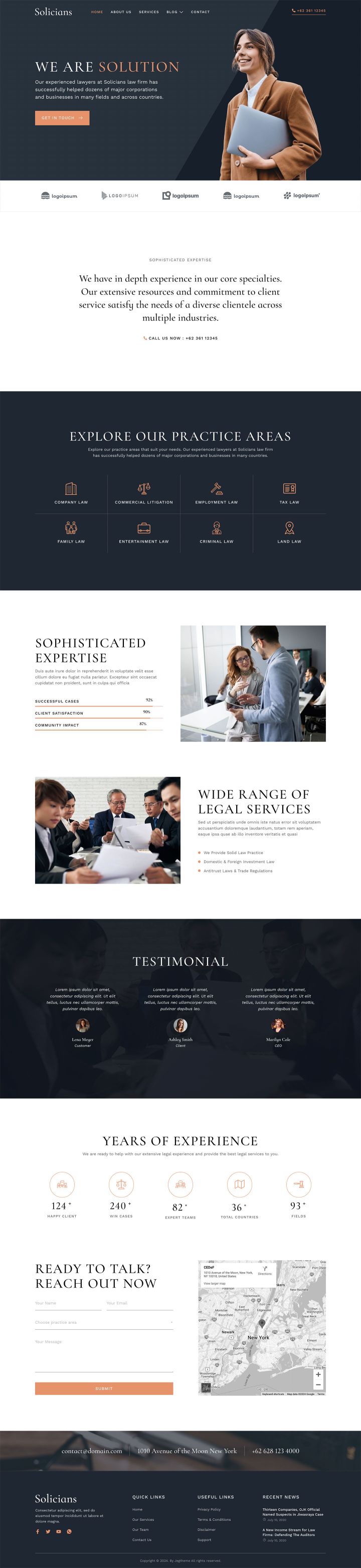 WordPress шаблон ThemeForest Solicians