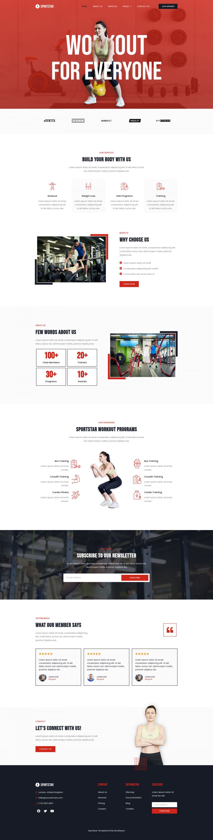 WordPress шаблон ThemeForest Sportstar