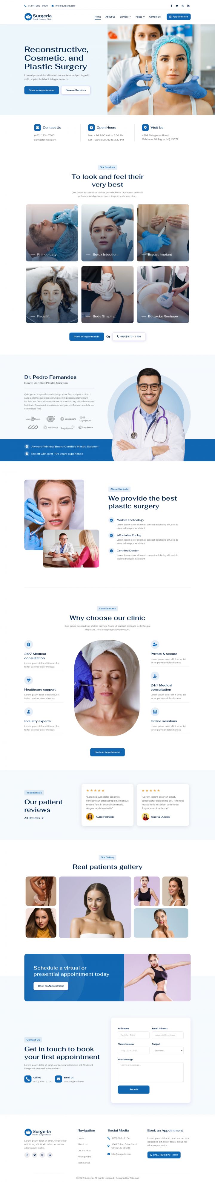 WordPress шаблон ThemeForest Surgeria