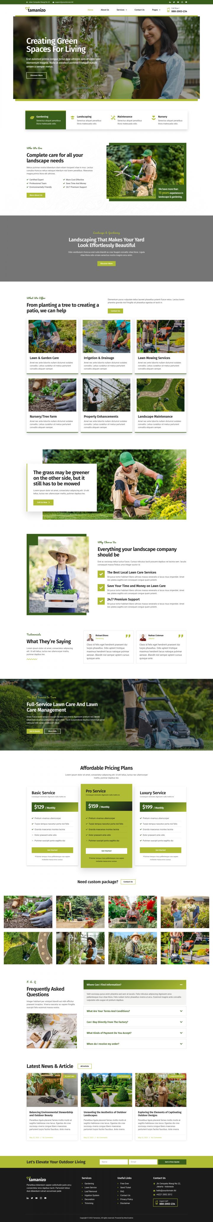 WordPress шаблон ThemeForest Tamanizo