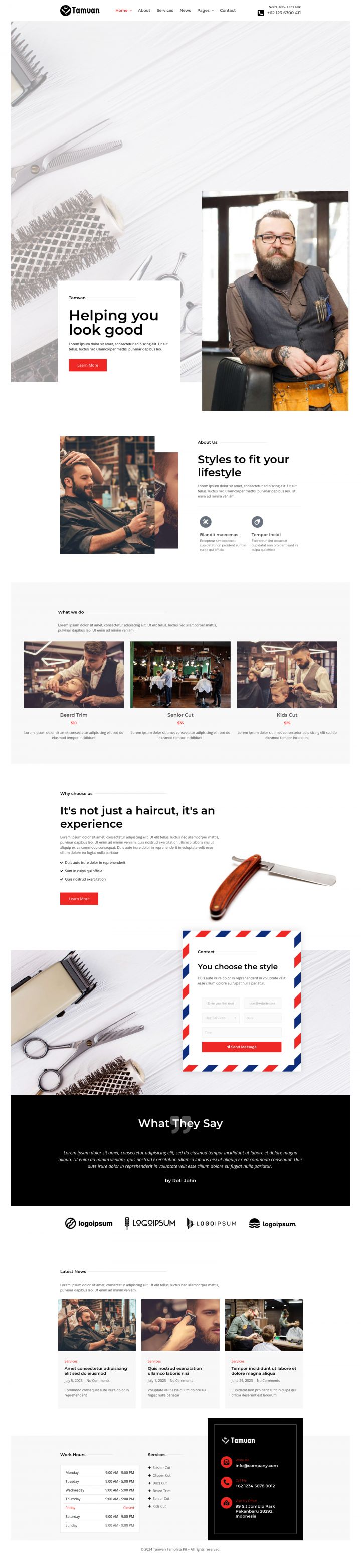 WordPress шаблон ThemeForest Tamvan