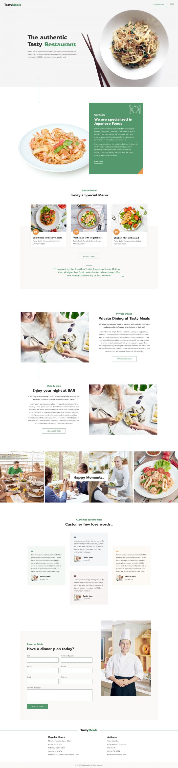 WordPress шаблон ThemeForest TastyMeals