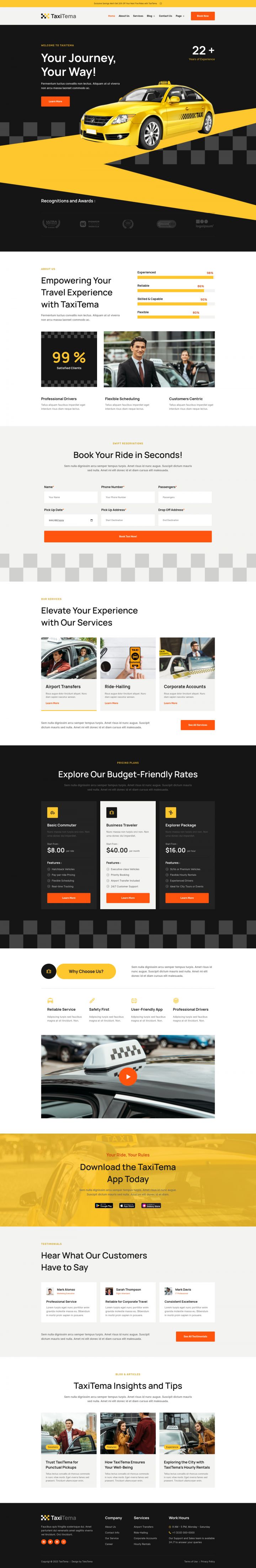 WordPress шаблон ThemeForest Taxitema