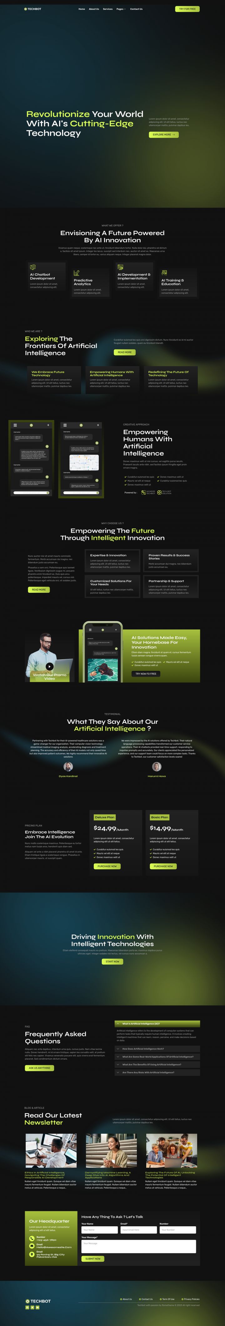 WordPress шаблон ThemeForest Techbot