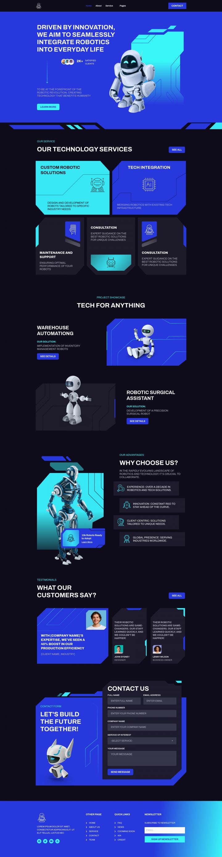 WordPress шаблон ThemeForest Teknobot