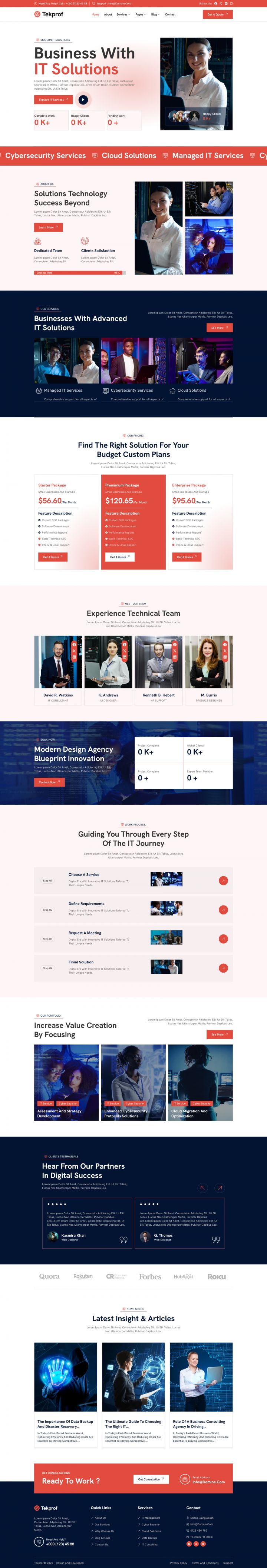 WordPress шаблон ThemeForest Tekprof