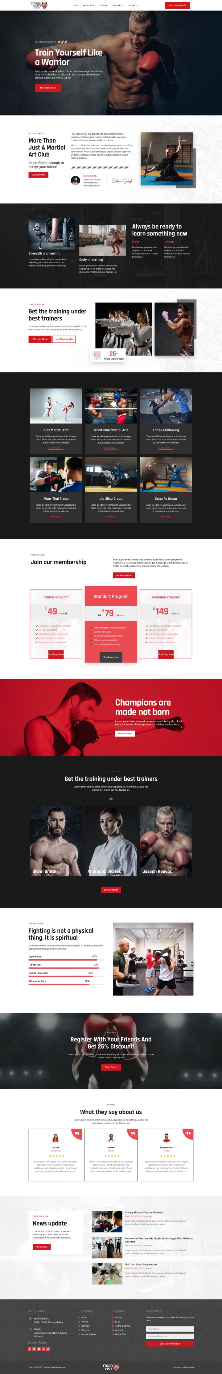 WordPress шаблон ThemeForest TigerFist