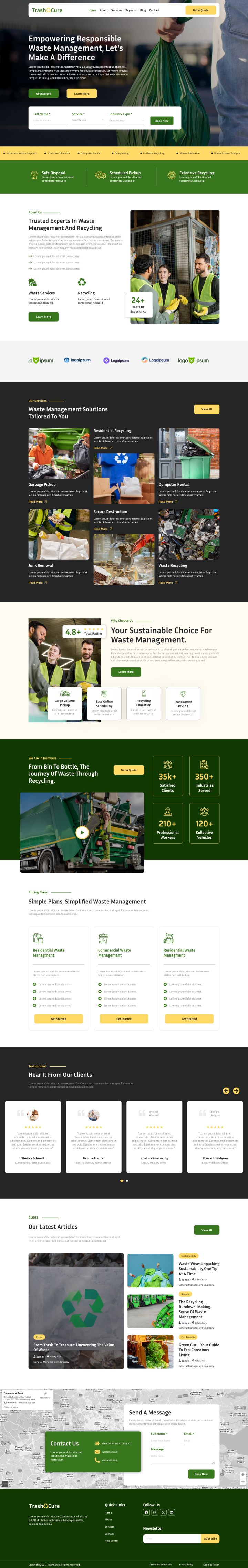 WordPress шаблон ThemeForest Trashcure