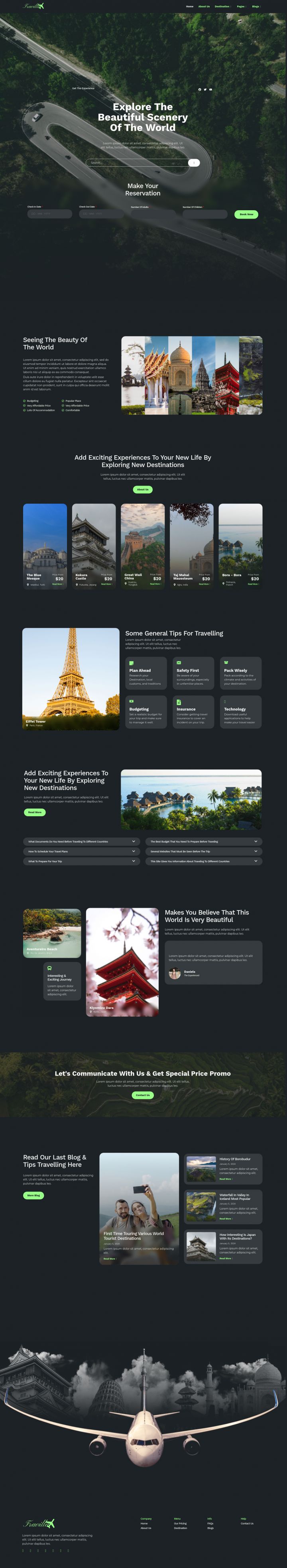 WordPress шаблон ThemeForest Travilla