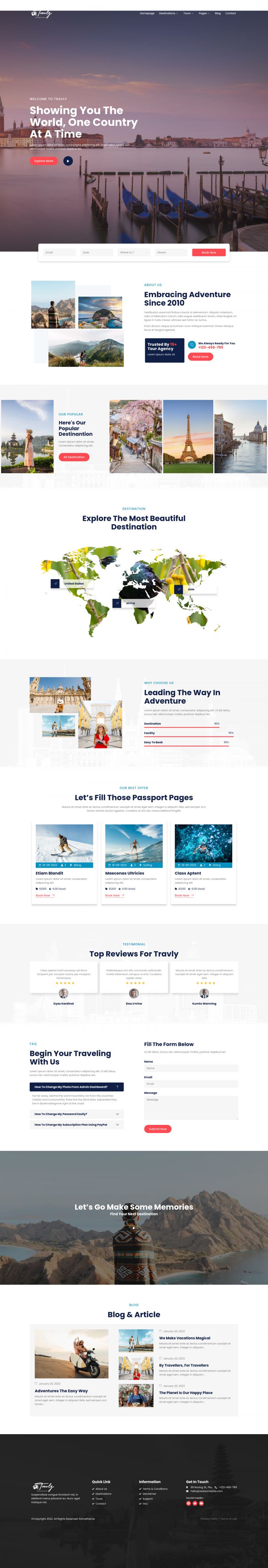 WordPress шаблон ThemeForest Travly